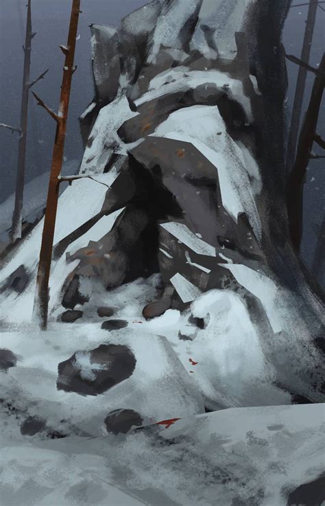 Snow cave - practice by markbalazic on DeviantArt