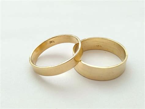 Wedding Band Set, Couples Wedding Bands, Wedding Band Women, Wedding Band Men, His & Hers ...