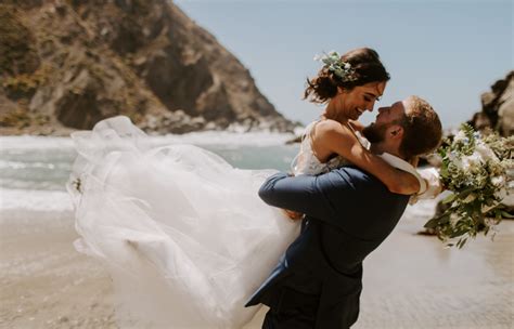 This Pfeiffer Beach Wedding Focused on Intimacy and the Magical Beauty of Big Sur - Junebug Weddings