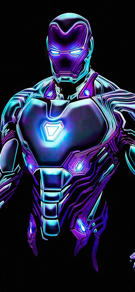 1242x2688 Neon Iron Man4k Iphone XS MAX HD 4k Wallpapers, Images, Backgrounds, Photos and Pictures