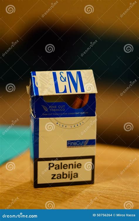 L&M cigarettes editorial stock image. Image of cigarettes - 50756264