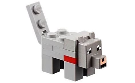 Купить LEGO Minecraft Minecraft Wolf - Brick Built (minewolf01-used), ЛЕГО minewolf01-used ...