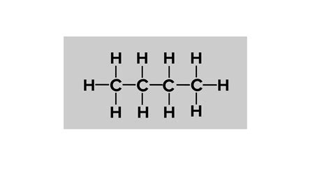 Write the structural formula for butane.