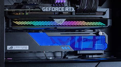 The ROG Wingwall graphics card holder keeps your GPU straight and stable