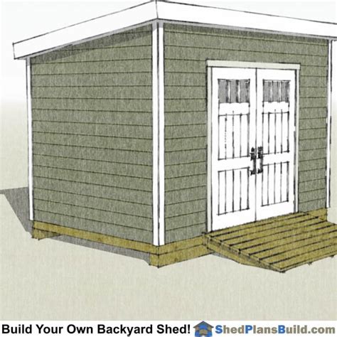 8x12 Lean To Shed Plans | Start Building Now