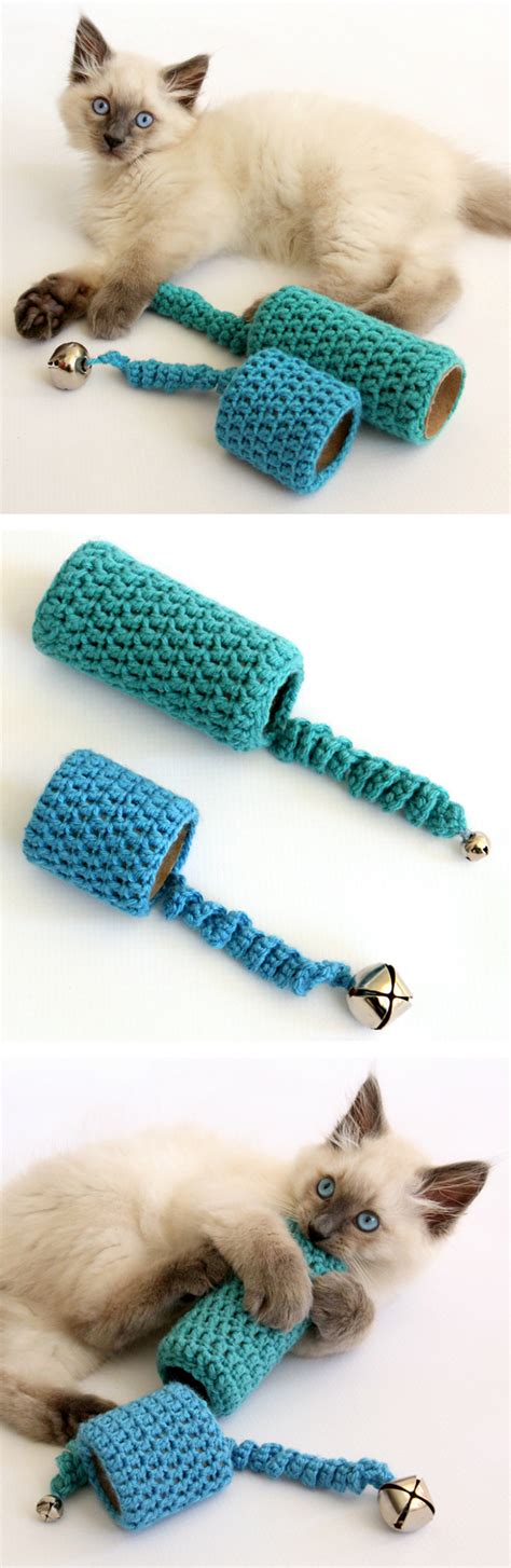 Easy To Crochet Cat Toy - Dabbles & Babbles | Crochet cat toys, Crochet cat, Crochet projects