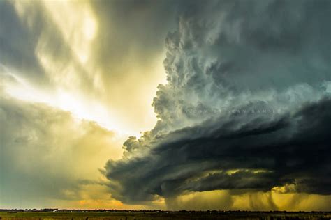 Storm Photography Print Picture of Supercell Thunderstorm Backlit by ...