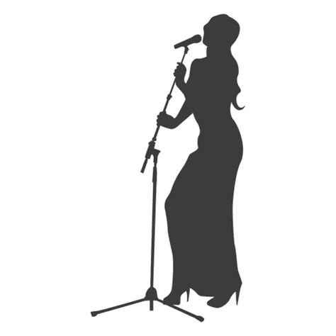 Singer Silhouette Vector at GetDrawings | Free download