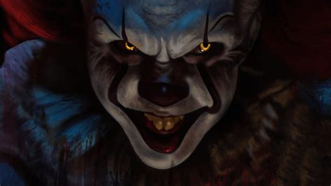 Pennywise (It), It (2017), Creepy, Movie, 4K, Clown HD Wallpaper