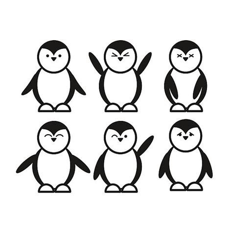 Black And White Penguin Illustrations, Royalty-Free Vector Graphics & Clip Art - iStock