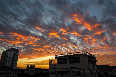 Red sky at morning, during sunrise 11074796 Stock Photo at Vecteezy