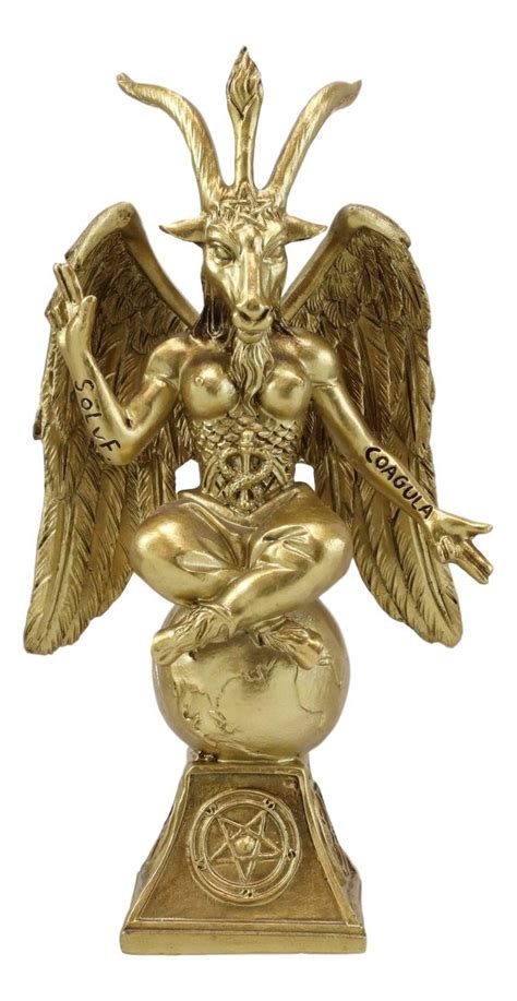 This Baphomet Statue stands 6.5" tall, 3.75" long and 2.25" deep ...