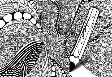 Abstract Design Drawing Made By Pencil. Vector Background Royalty-Free ...