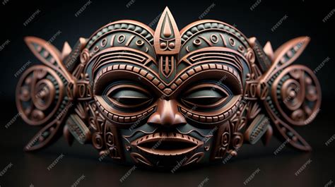 Premium AI Image | tiki mask HD wallpaper photographic image