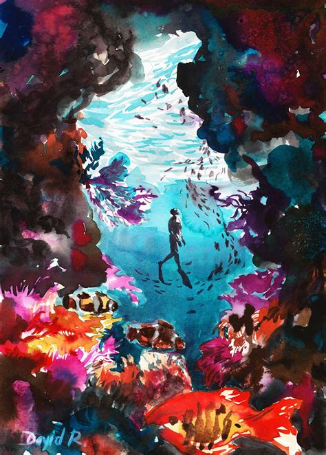 Coral Reef Watercolor Painting at GetDrawings | Free download