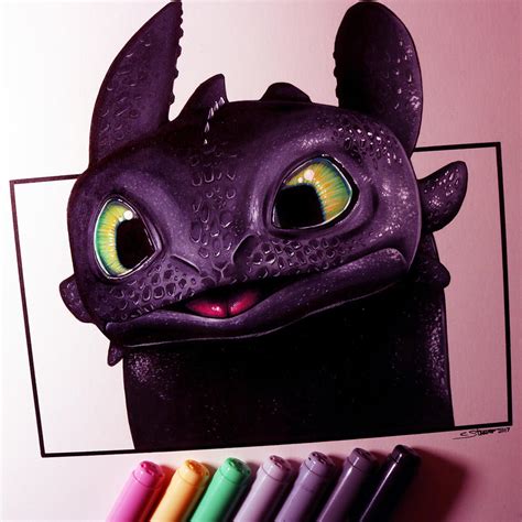 Toothless Drawing by LethalChris on DeviantArt