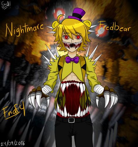 Fnaf 4 Nightmare Fredbear Fan Art by Emil-Inze.deviantart.com on @DeviantArt Fnaf Golden Freddy ...