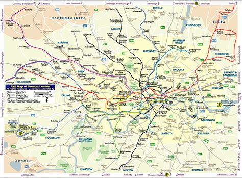 Map Of London Train Stations And Airports - Gracia Georgeanne