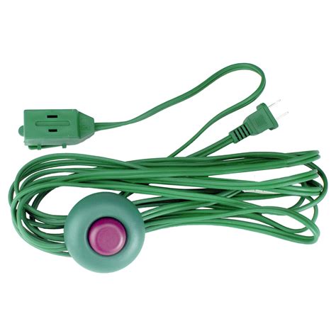 9' Green Indoor Power Extension Cord with 3-Outlets and Safety Lock - Walmart.com - Walmart.com