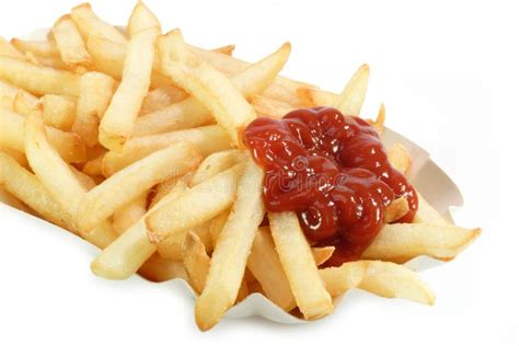 French Fries with Ketchup stock photo. Image of delicious - 4222210