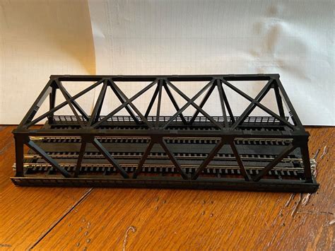 KATO N SCALE DOUBLE TRUSS BRIDGE - 9-3/4" / 248MM (BLACK) #20-438 or WS248T | #4675482671