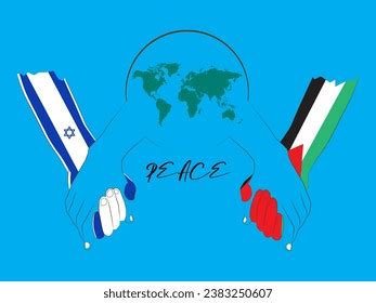 Peace Process Concept Relationship Between Israel Stock Vector (Royalty ...