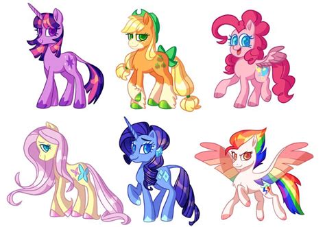 my little pony generation 5 concept art - checkeredlaceupvans