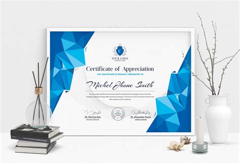 Modern Certificate Sample - Graphic Prime | Graphic Design Templates