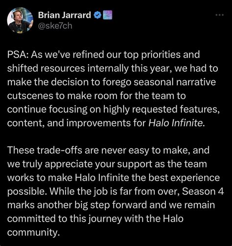 Seasonal Narrative Cutscenes have been cut from Halo Infinite : r/halo