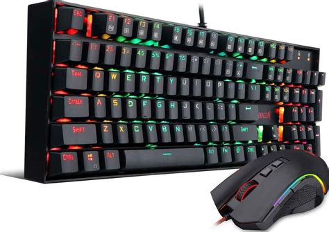 Redragon K551-RGB-BA Mechanical Gaming Keyboard and Mouse Combo Wired ...