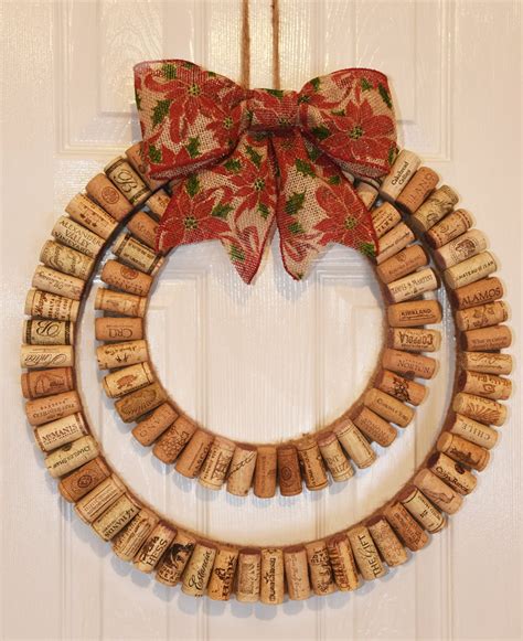 Wine Cork Wreath Modern Wine Cork Wreath with Rustic