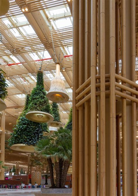 Gallery of Indoor Bamboo Solutions in Kempegowda Airport - 5