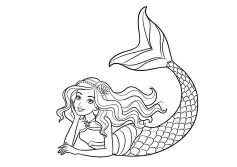 #19 Colorful Mermaid Dreams Coloring Pages Printable PDF