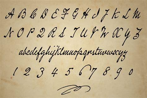 OldFonts.com | Douglass Pen, an Authentic Old Handwriting Font