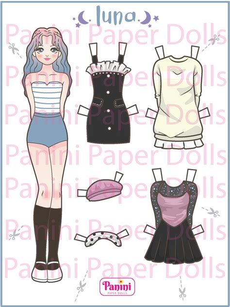 Printable Paper Doll Dress up Girls Korean Paper Doll Kpop Doll Inspired Kids Toys Instant ...