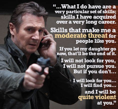 Liam Neeson dials down threat following Taken 2's 12A rating (With images) | Taken quotes, Movie ...