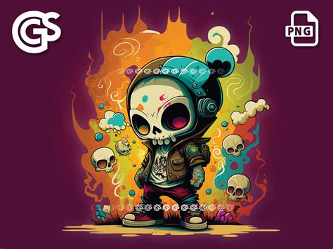 Graffiti Style Skull Boy PNG Archivo digital de camiseta - Etsy México