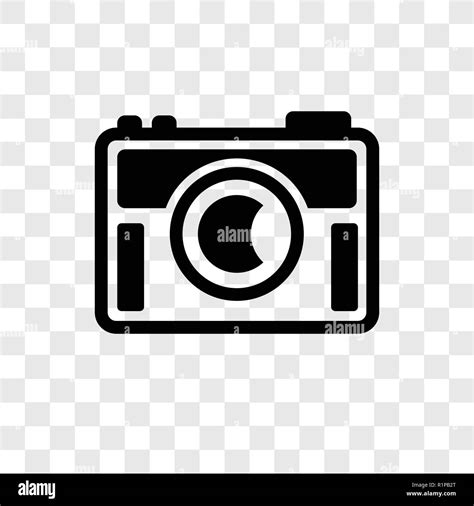 Camera vector icon isolated on transparent background, Camera transparency logo concept Stock ...