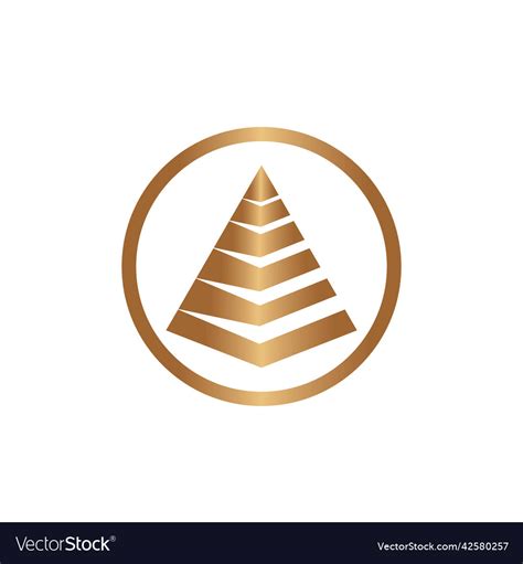 Pyramid logo Royalty Free Vector Image - VectorStock