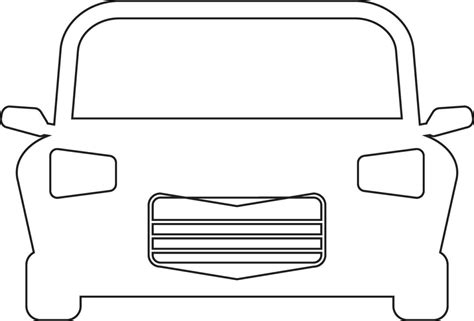 Car Top View Outline Vector Art, Icons, and Graphics for Free Download