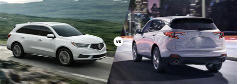 2020 Acura MDX vs. 2020 Acura RDX | Courtesy Acura