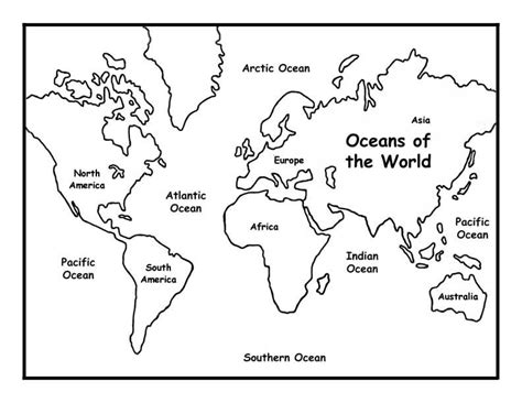 Preschool World Map Printable - Ashely Nicoline