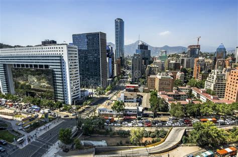 Skyline of Santiago stock photo. Image of historic, district - 96454070