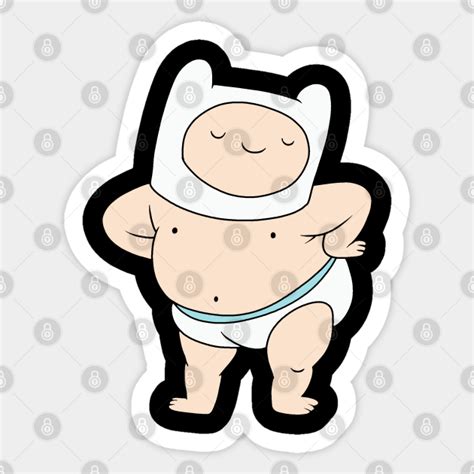 Baby Finn - Adventure time - Adventure Time - Sticker | TeePublic