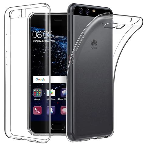 SZLHRSD 2Pcs Silicone Soft TPU Transparent Case For Huawei P10 P10 Plus ...