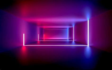 Room with neon lights Wallpaper ID:3472