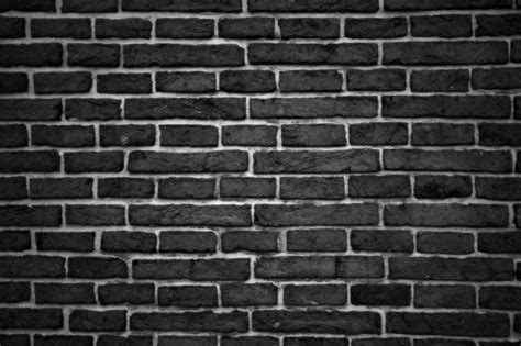 Black Brick Wall Texture