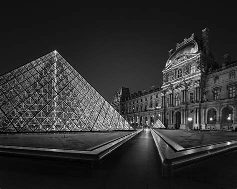 Louvre Museum At Night