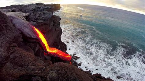 8 - 09 - 16 Hawaii Lava Flow Ocean Entry - Gopro | Doovi