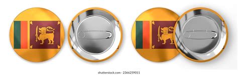 Sri Lanka Round Badges Country Flag Stock Illustration 2366259011 ...